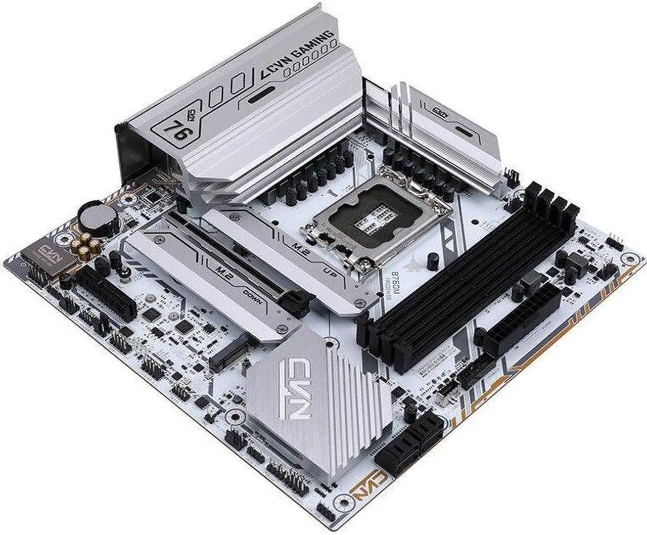 Alt view image 4 of 5 - Colorful CVN B760M FROZEN WIFI D5 V20 Motherboard Intel B760 LGA 1700 192GB DDR5 M-ATX