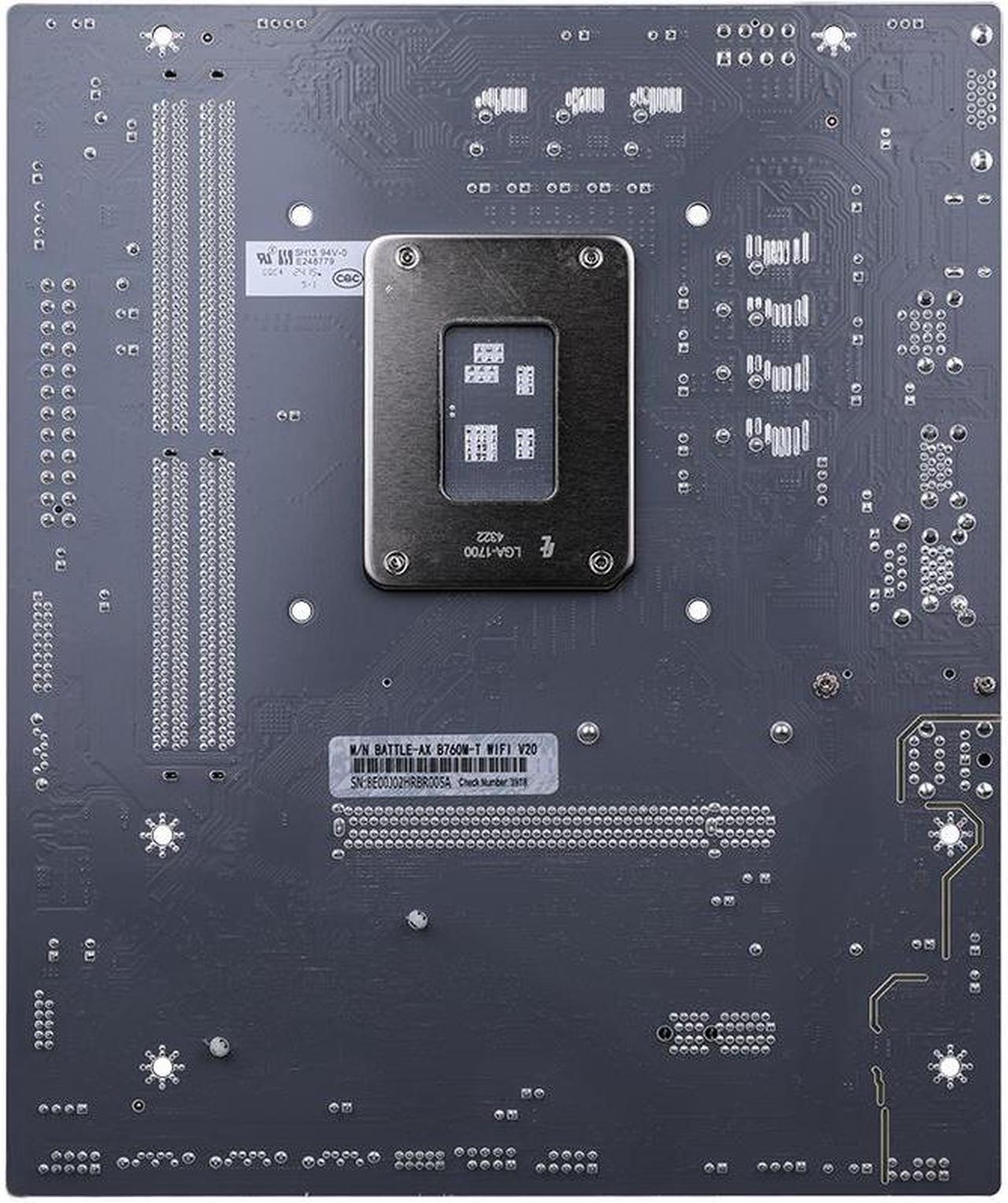Alt view image 3 of 5 - Colorful BATTLE-AX B760M-T WIFI V20 Motherboard Intel B760 LGA 1700 64GB DDR4 M-ATX