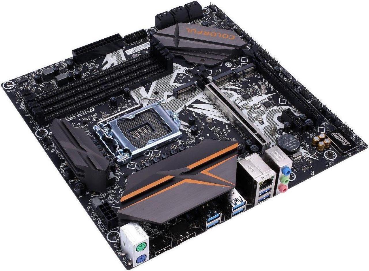 Alt view image 2 of 4 - Colorful BATTLE-AX Z370M GAMING V20 Motherboard Intel Z370 LGA 1151 64GB DDR4 M-ATX