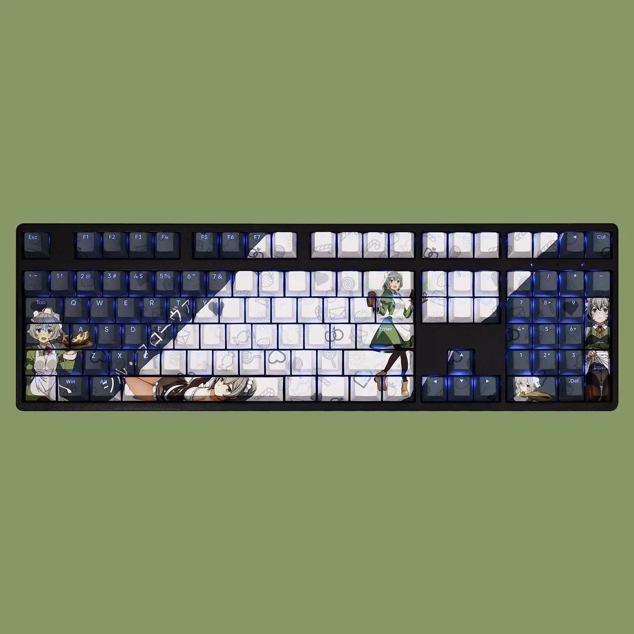 Main image of Is It Wrong to Try to Pick Up Girls in a Dungeon? Syr Flover translucency PBT heat-sublimation keycaps 108key Cherry Height