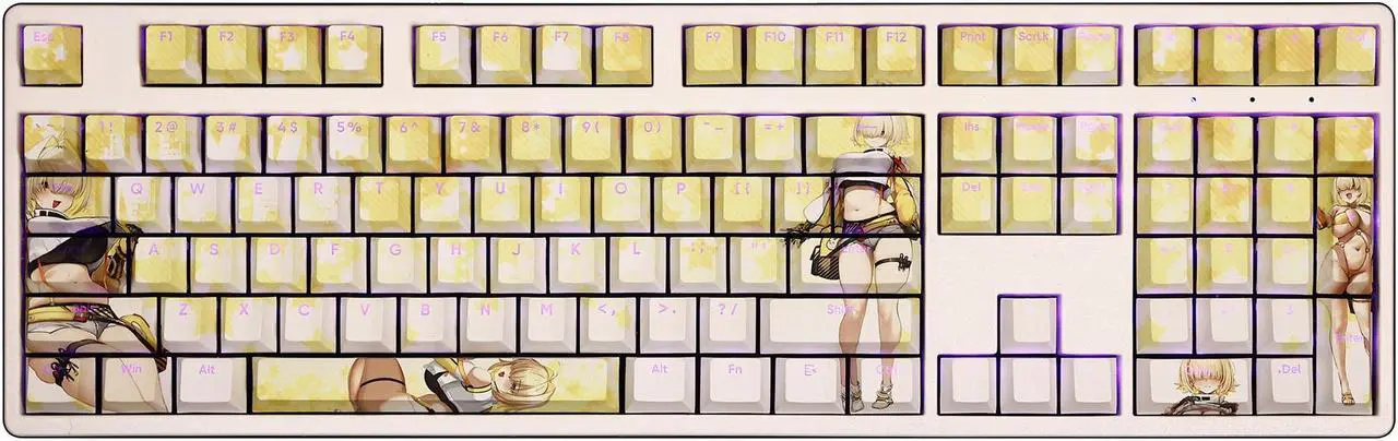 Main image of Nikke NIKKE translucency PBT heat-sublimation keycaps 108key Cherry Height