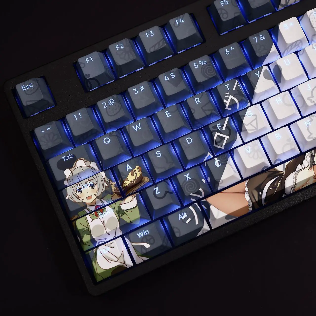 Alt view image 2 of 6 - Is It Wrong to Try to Pick Up Girls in a Dungeon? Syr Flover translucency PBT heat-sublimation keycaps 108key Cherry Height