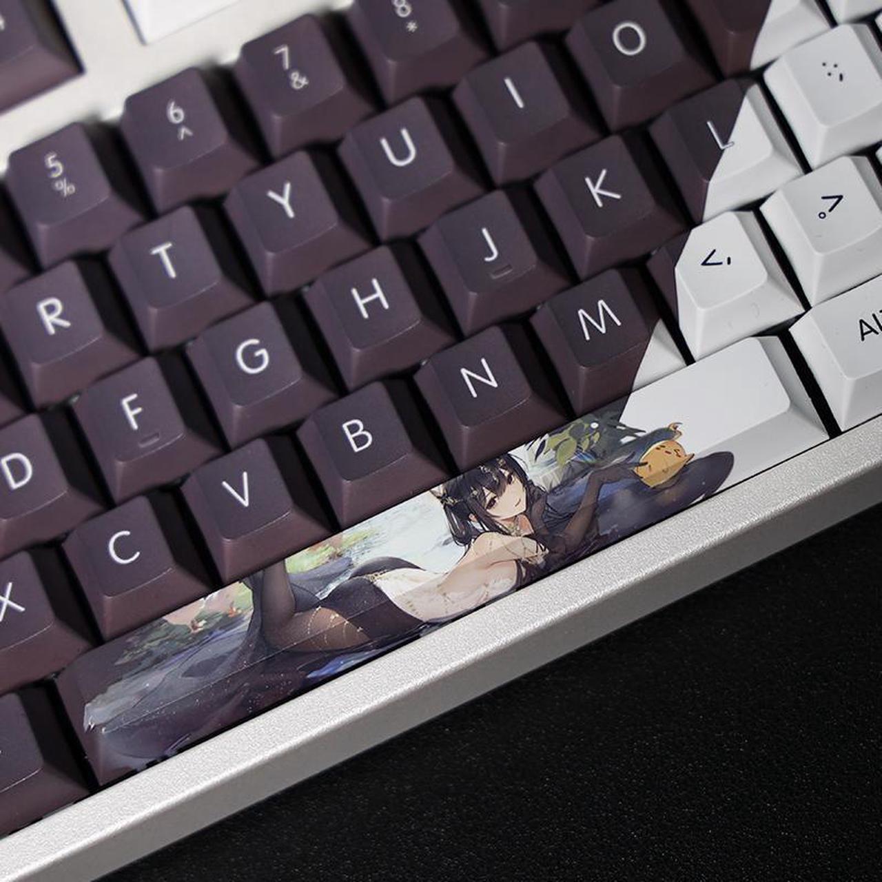Alt view image 3 of 7 - Azur Lane ROC Chen Hai translucency PBT heat-sublimation keycaps 108key Cherry Height