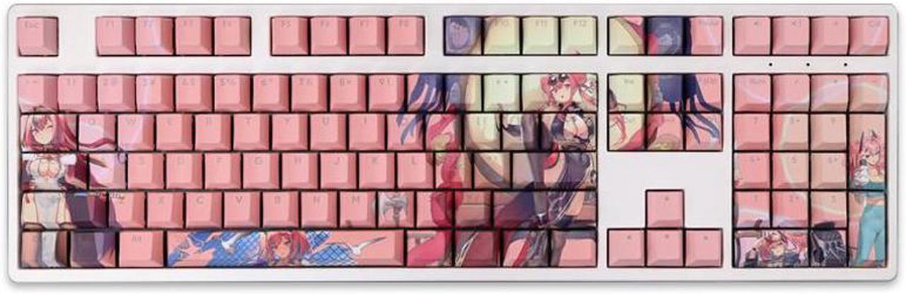 Alt view image 5 of 7 - Azur Lane USS Bremerton Light tight PBT heat-sublimation keycaps 108key Cherry Height