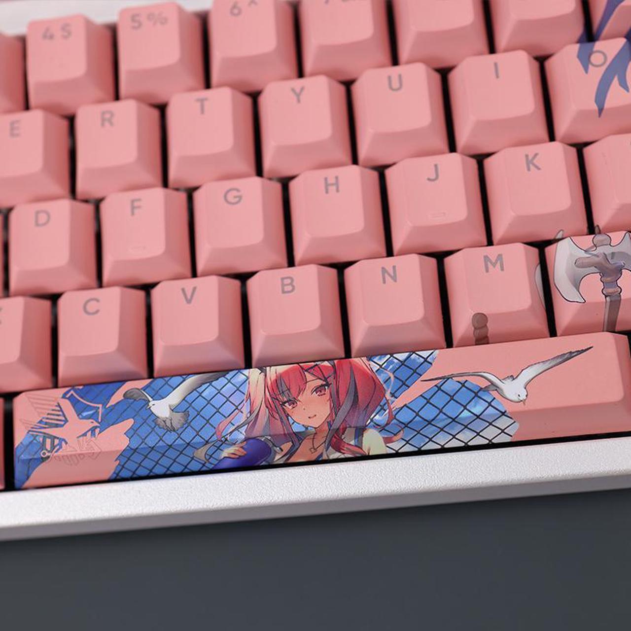 Alt view image 3 of 7 - Azur Lane USS Bremerton Light tight PBT heat-sublimation keycaps 108key Cherry Height