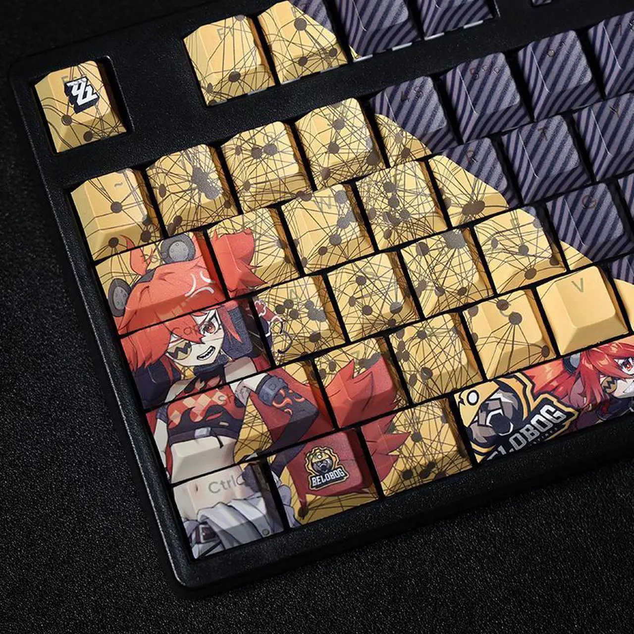 Alt view image 2 of 7 - Zenless Zone Zero Koleda Belobog Light tight PBT heat-sublimation keycaps 108key Cherry Height