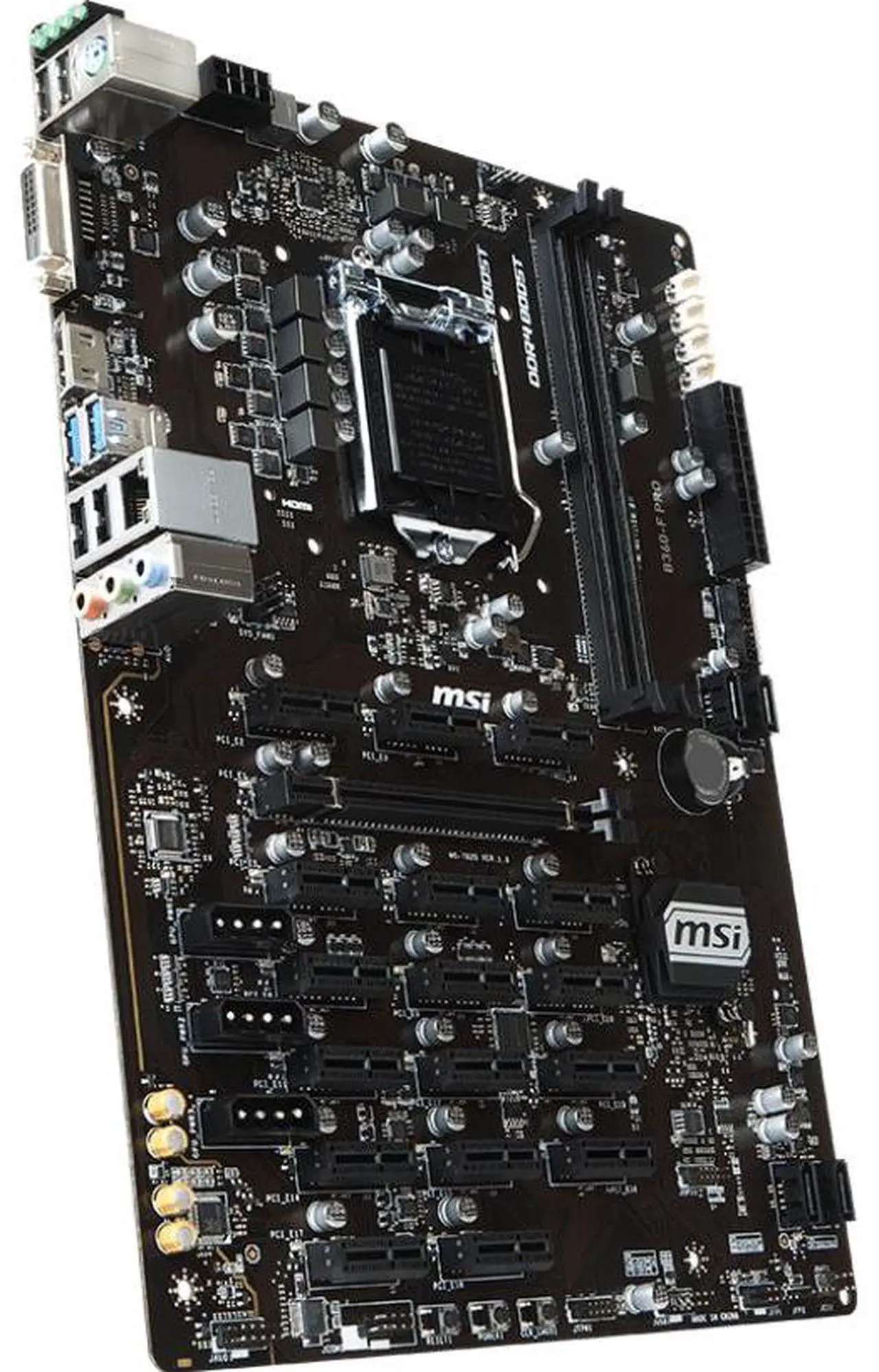 Alt view image 3 of 4 - MSI B360-F PRO Intel B360 LGA 1151 DDR4 64GB ATX Motherboard