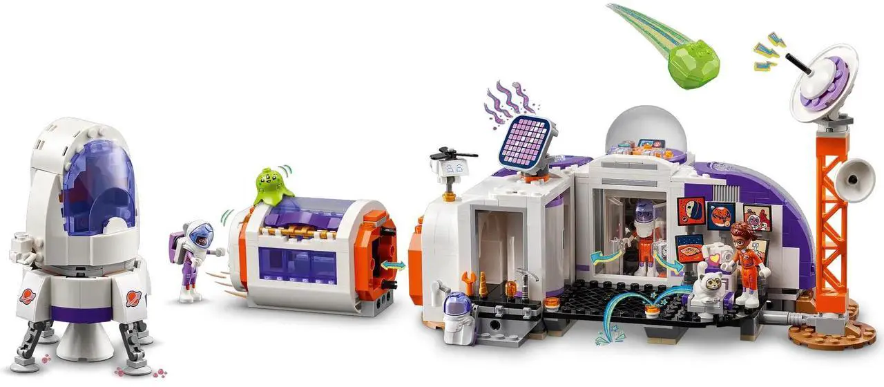 Alt view image 3 of 5 - international version Friends Series 42605 Mars Space Base and Rocket Number of parts 981 Suitable for age 8+ toy building blocks