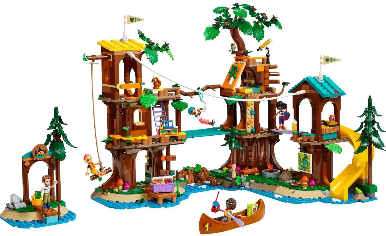 Main image of international version Friends Series 42631 Adventure Camp Tree House Number of parts 1128 Suitable for age 8+ toy building blocks