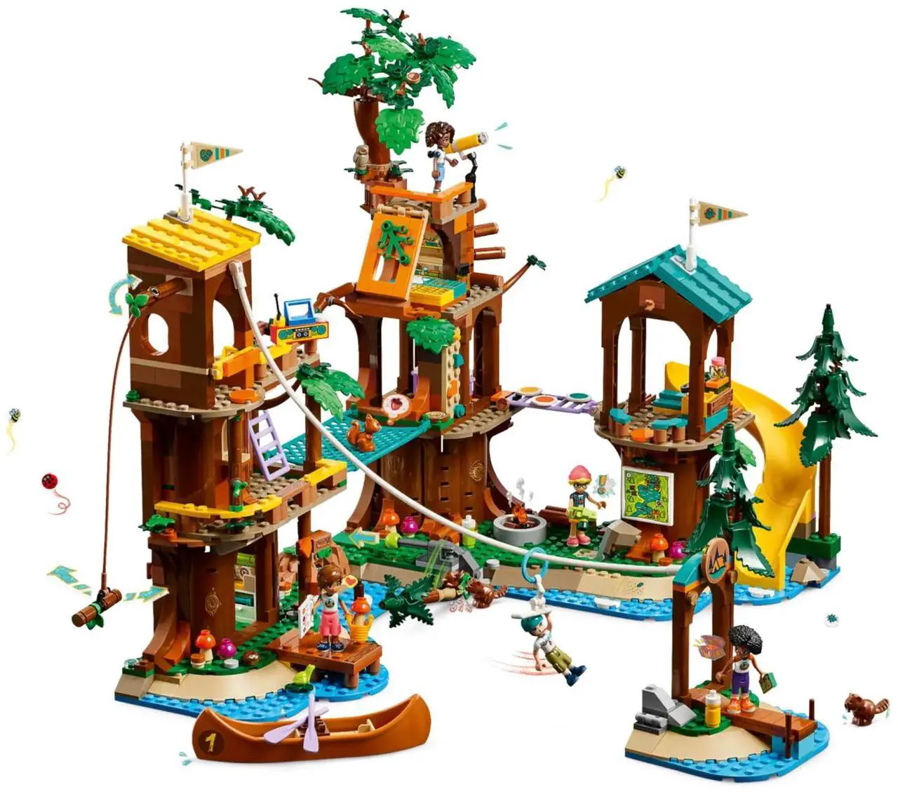 Alt view image 3 of 5 - international version Friends Series 42631 Adventure Camp Tree House Number of parts 1128 Suitable for age 8+ toy building blocks