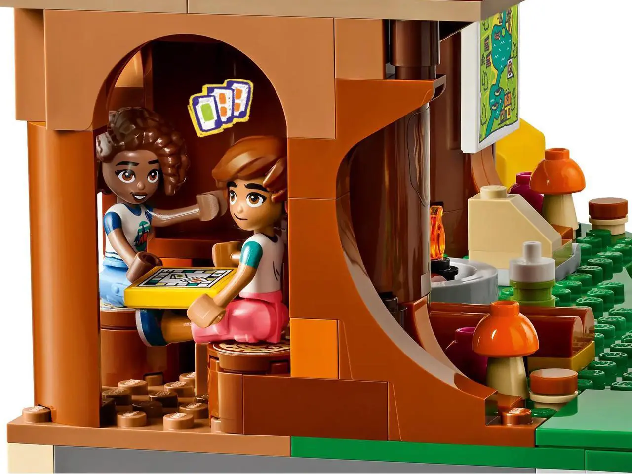 Alt view image 5 of 5 - international version Friends Series 42631 Adventure Camp Tree House Number of parts 1128 Suitable for age 8+ toy building blocks