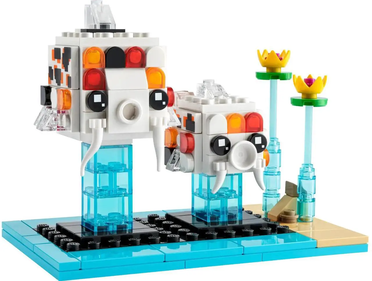 Main image of international version BrickHeadz Series 40545 Koi Fish Number of parts 203 Suitable for age 8+ toy building blocks