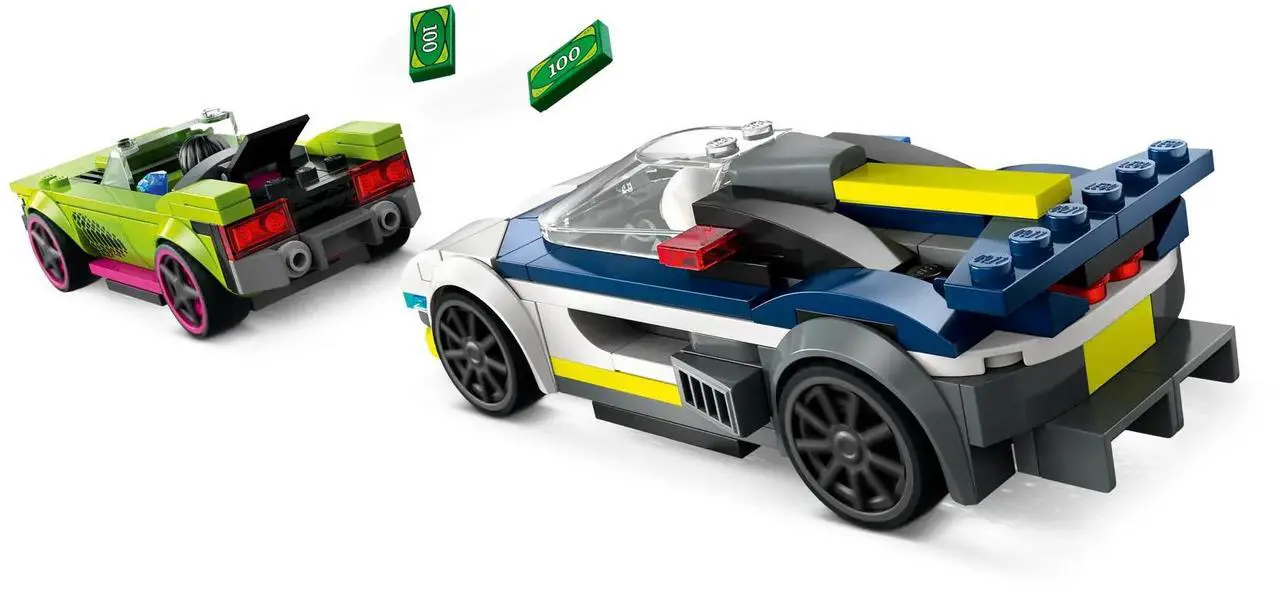 Alt view image 3 of 5 - international version city Series 60415 Police Car and Muscle Car Chase Number of parts 213 Suitable for age 6+ toy building blocks