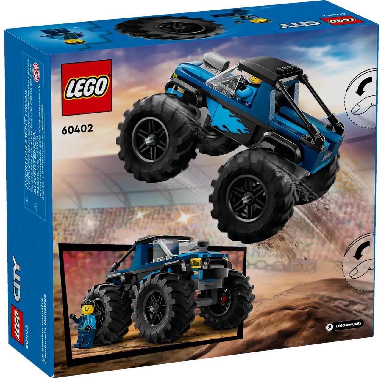 Alt view image 5 of 5 - international version city Series 60402 Blue Monster Truck Number of parts 148 Suitable for age 5+ toy building blocks