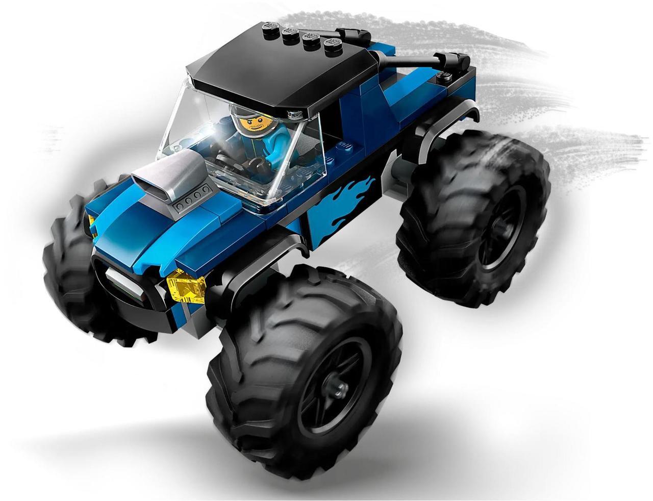 Alt view image 3 of 5 - international version city Series 60402 Blue Monster Truck Number of parts 148 Suitable for age 5+ toy building blocks