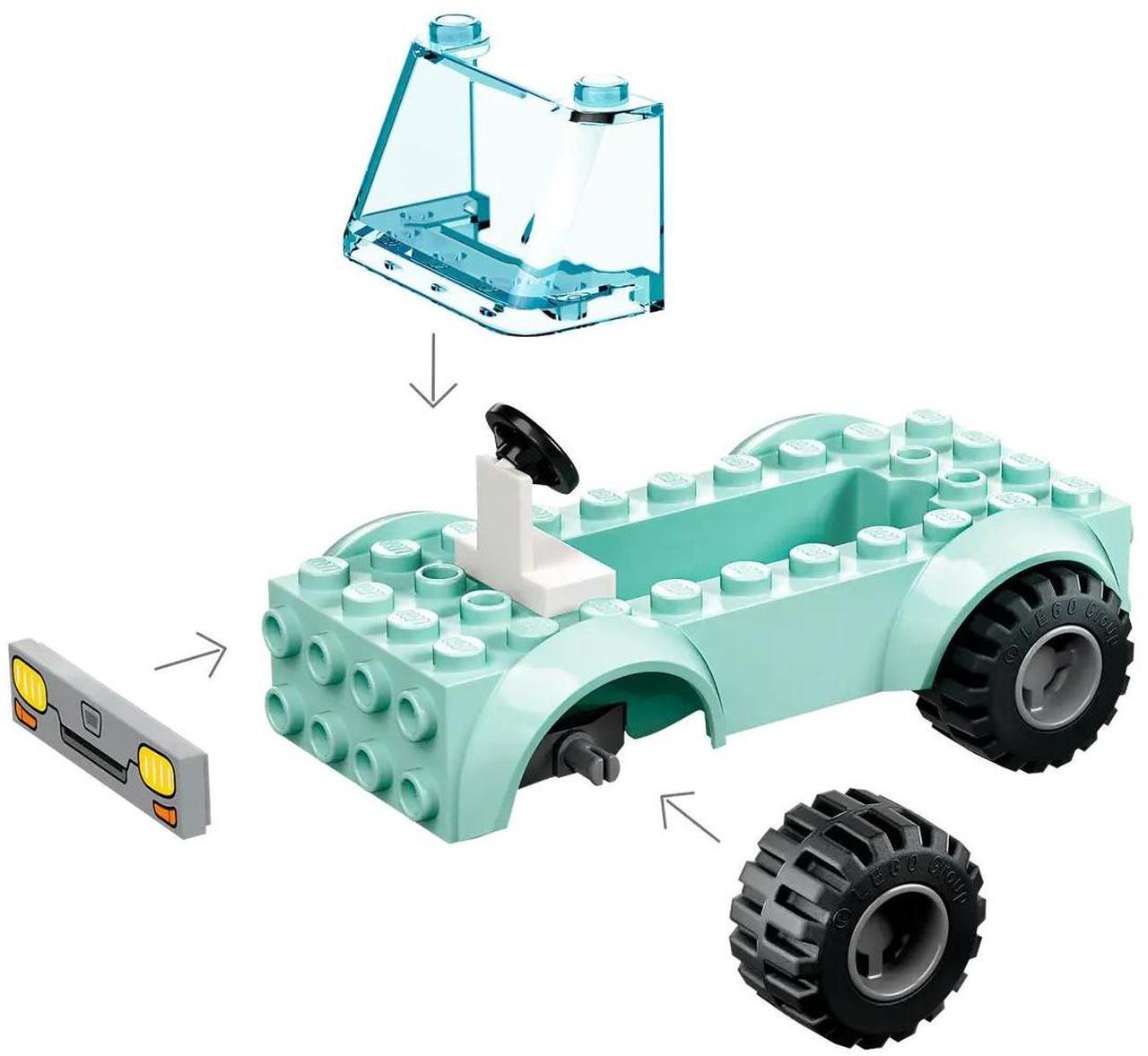 Alt view image 5 of 7 - international version city Series 60424 Jungle Explorer ATV Red Panda Mission Number of parts 92 Suitable for age 6+ toy building blocks