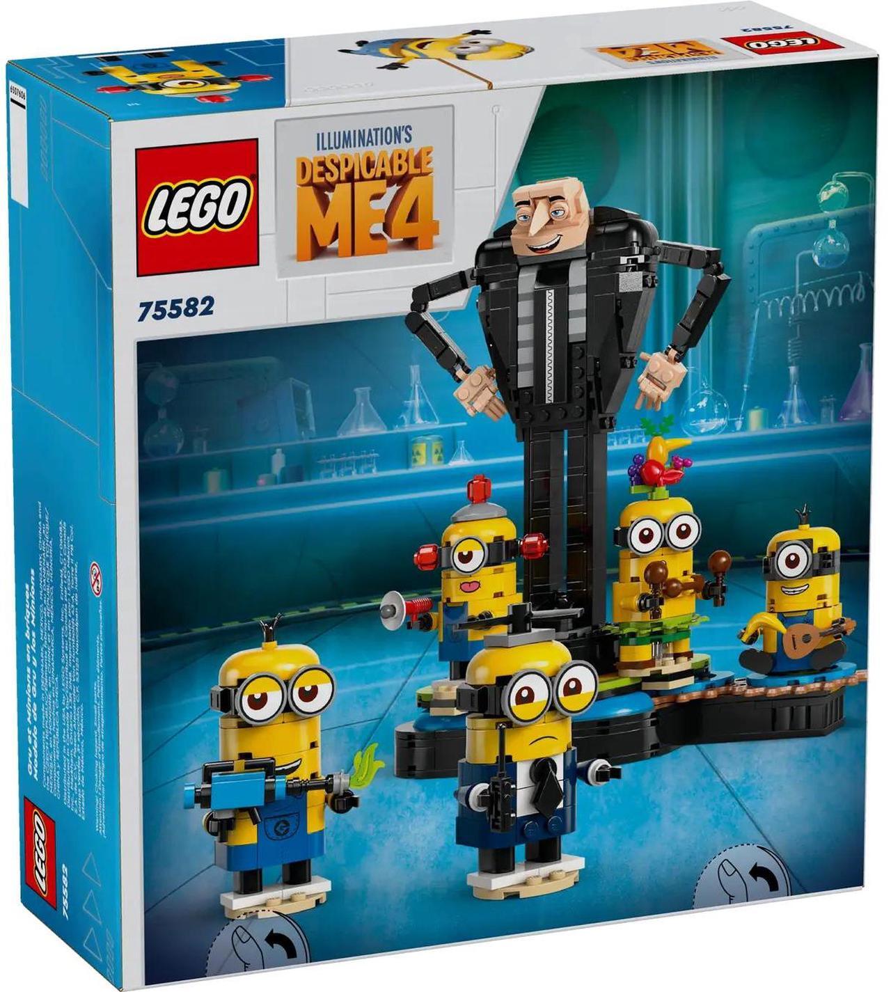 Alt view image 4 of 5 - international version Despicable Me and Minion toys Series 75582 Brick-Built Gru and Minions Number of parts 839 Suitable for age 9+ toy building blocks