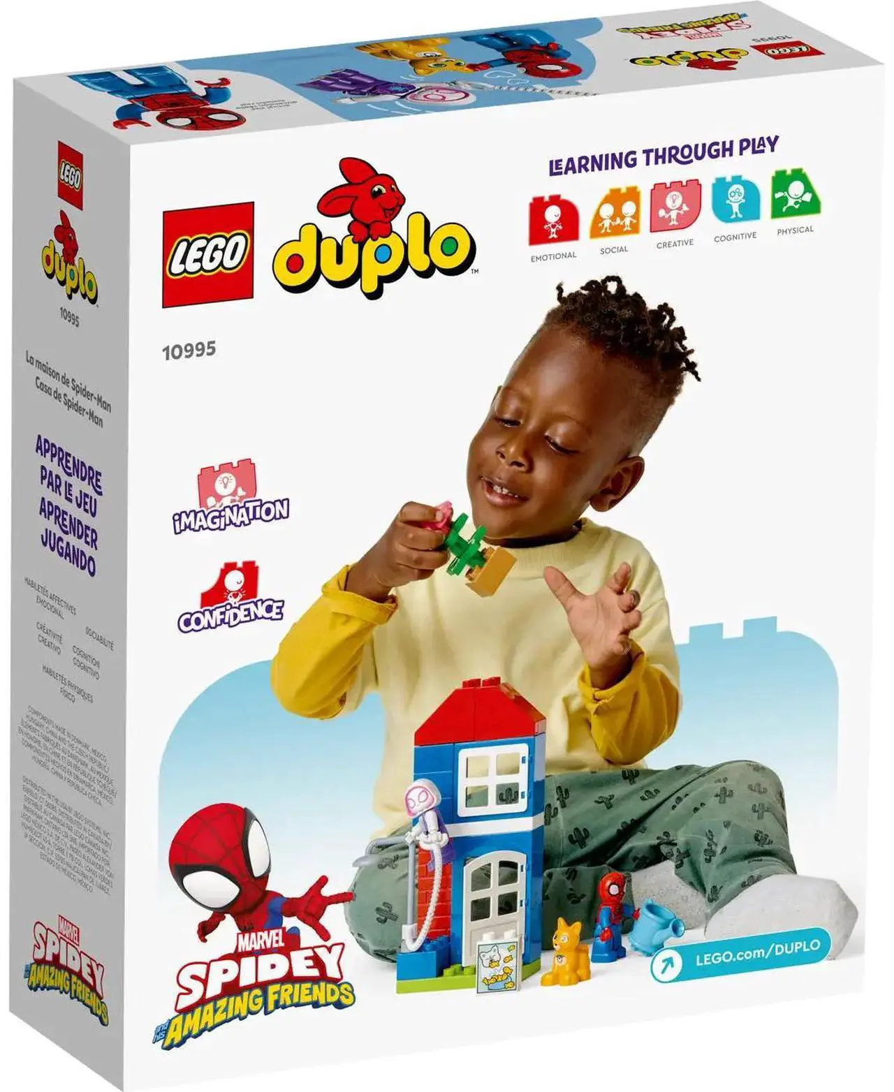 Alt view image 4 of 5 - international version duplo Series 10995 Spider-Man's House Number of parts 25 Suitable for age 2+ toy building blocks