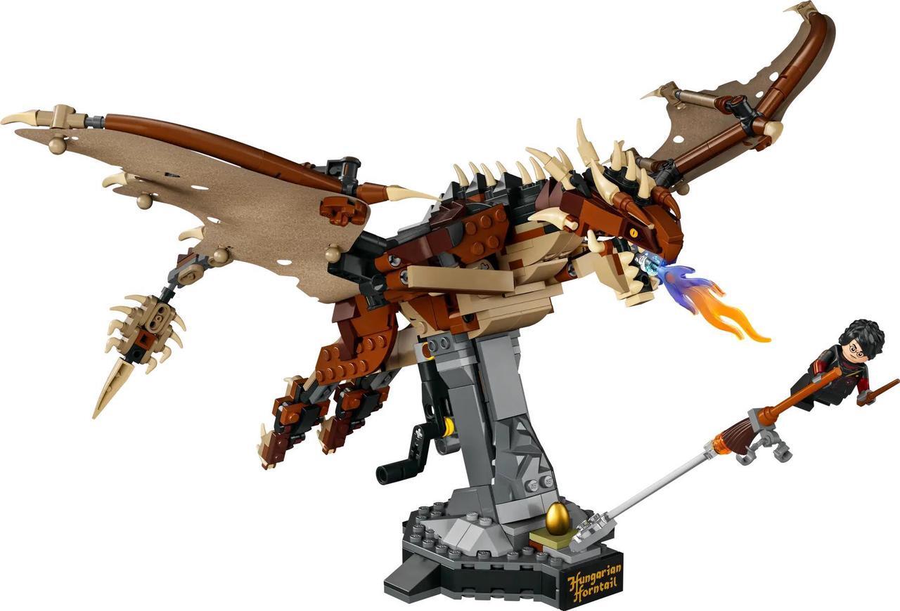 Main image of international version Harry Potter Series 76406 Hungarian Horntail Dragon Number of parts 671 Suitable for age 8+ toy building blocks