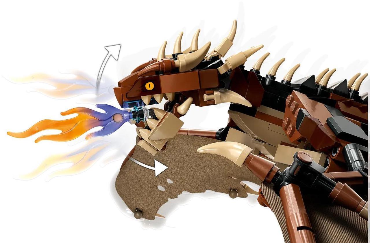 Alt view image 4 of 5 - international version Harry Potter Series 76406 Hungarian Horntail Dragon Number of parts 671 Suitable for age 8+ toy building blocks