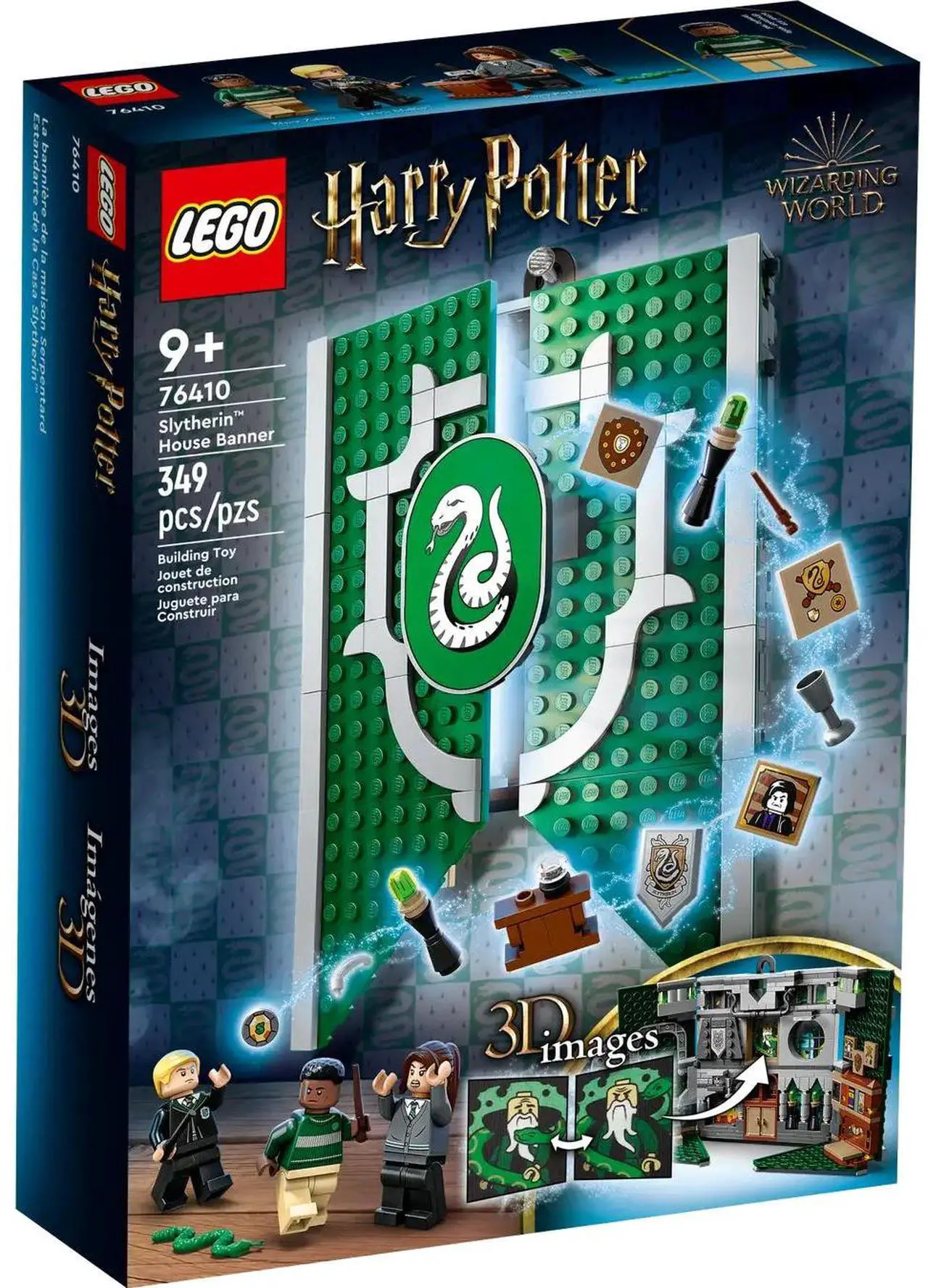 Alt view image 2 of 5 - international version Harry Potter Series 76410 Slytherin House Banner Number of parts 349 Suitable for age 9+ toy building blocks