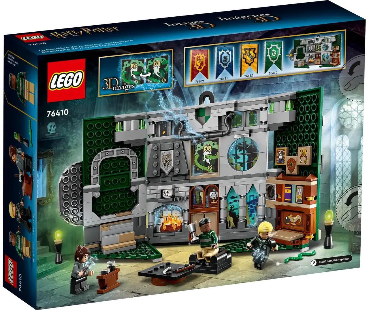 Alt view image 5 of 5 - international version Harry Potter Series 76410 Slytherin House Banner Number of parts 349 Suitable for age 9+ toy building blocks