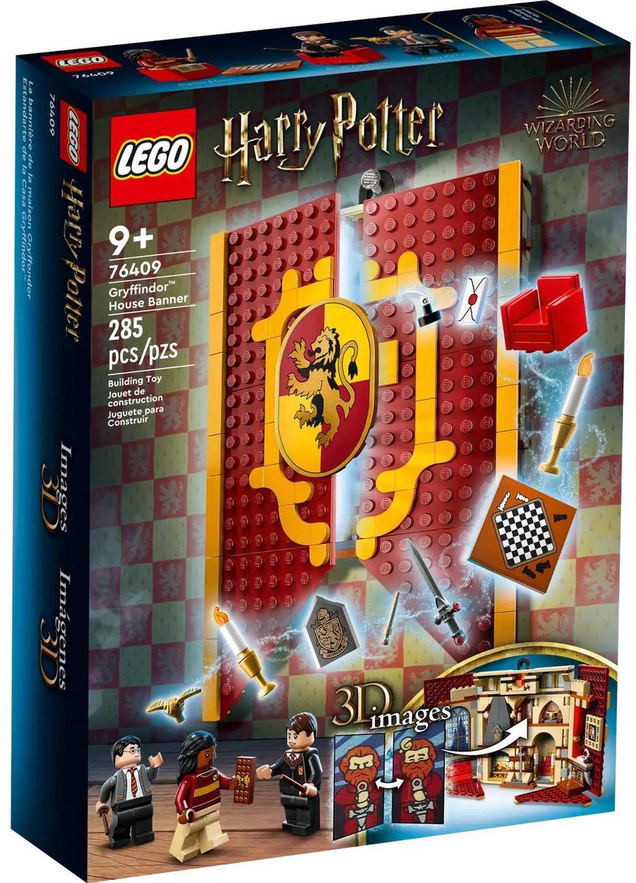 Alt view image 2 of 5 - international version Harry Potter Series 76409 Gryffindor House Banner Number of parts 285 Suitable for age 9+ toy building blocks