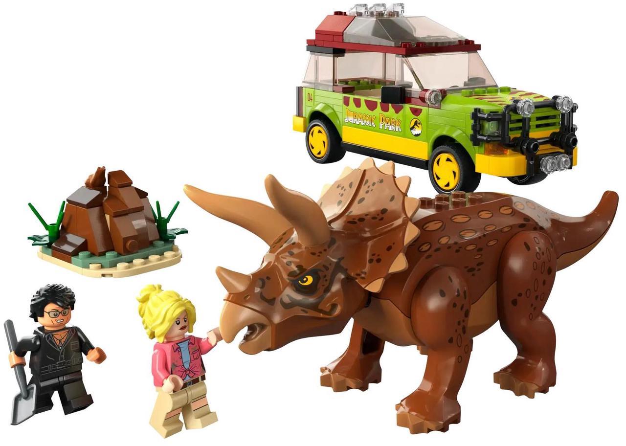 Main image of international version jurassic world Series 76959 Triceratops Research Number of parts 281 Suitable for age 8+ toy building blocks