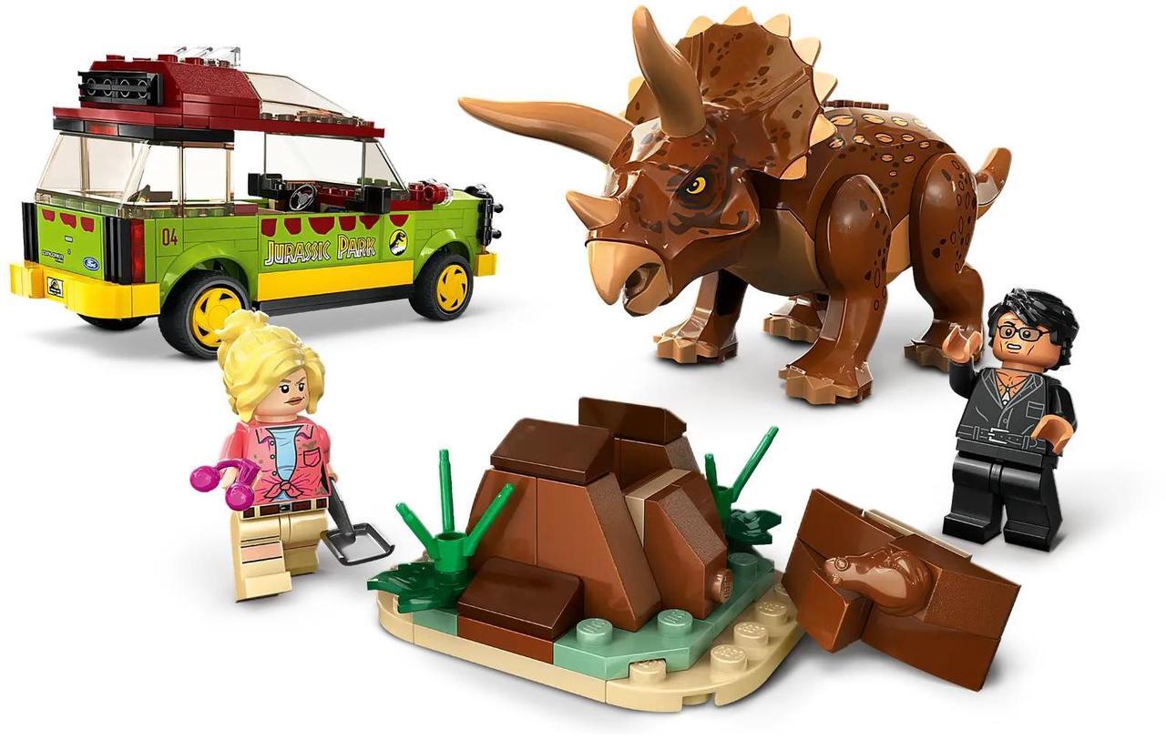 Alt view image 3 of 5 - international version jurassic world Series 76959 Triceratops Research Number of parts 281 Suitable for age 8+ toy building blocks