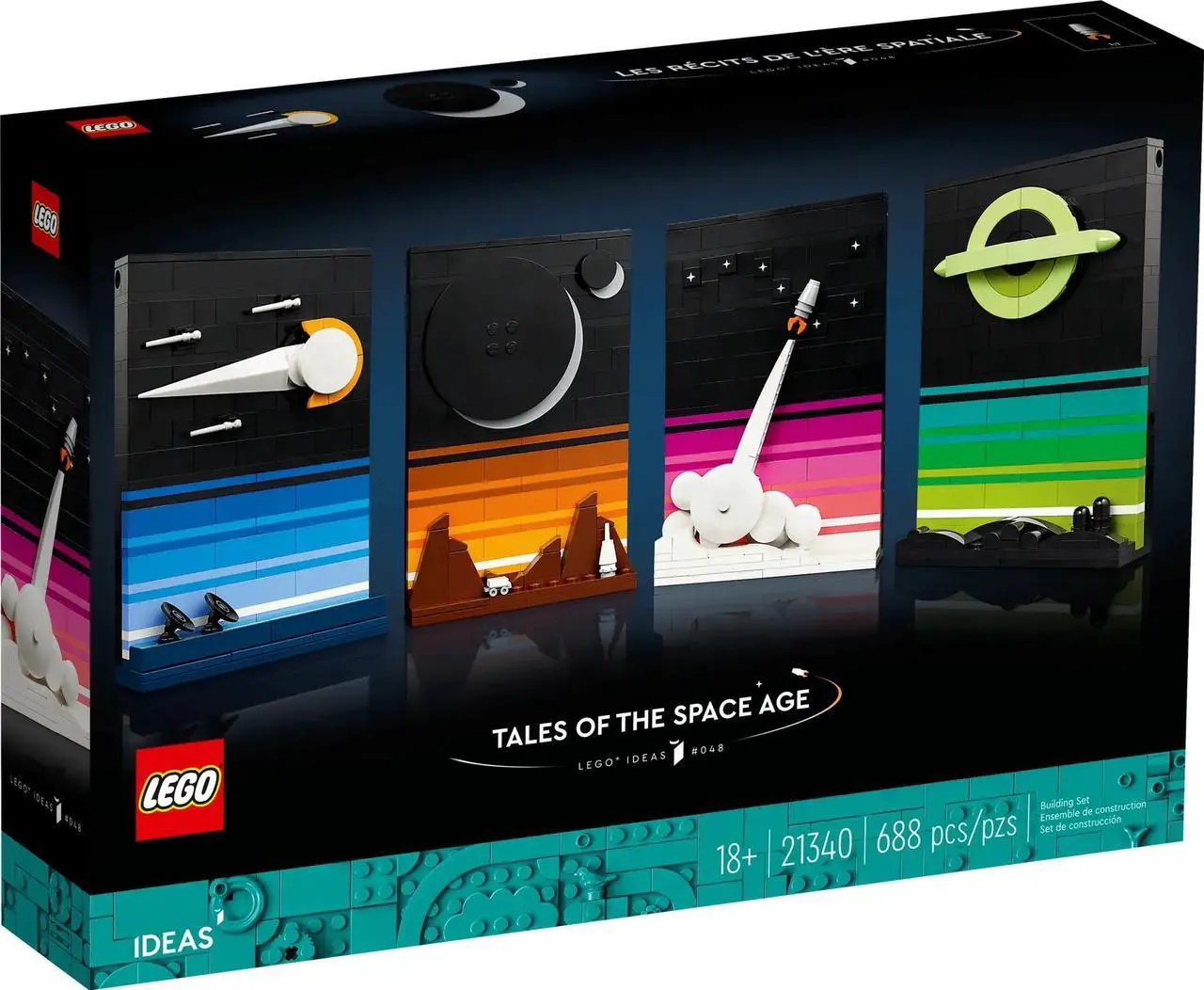 Alt view image 2 of 5 - international version Ideas Series 21340 Tales of the Space Age Number of parts 688 Suitable for age 18+ toy building blocks