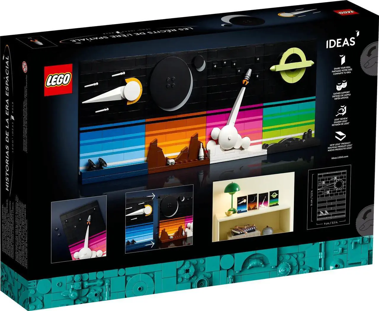 Alt view image 5 of 5 - international version Ideas Series 21340 Tales of the Space Age Number of parts 688 Suitable for age 18+ toy building blocks