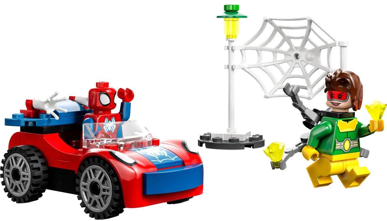 Main image of international version marvel Series 10789 Spider-Man's Car and Doc Ock Number of parts 48 Suitable for age 4+ toy building blocks