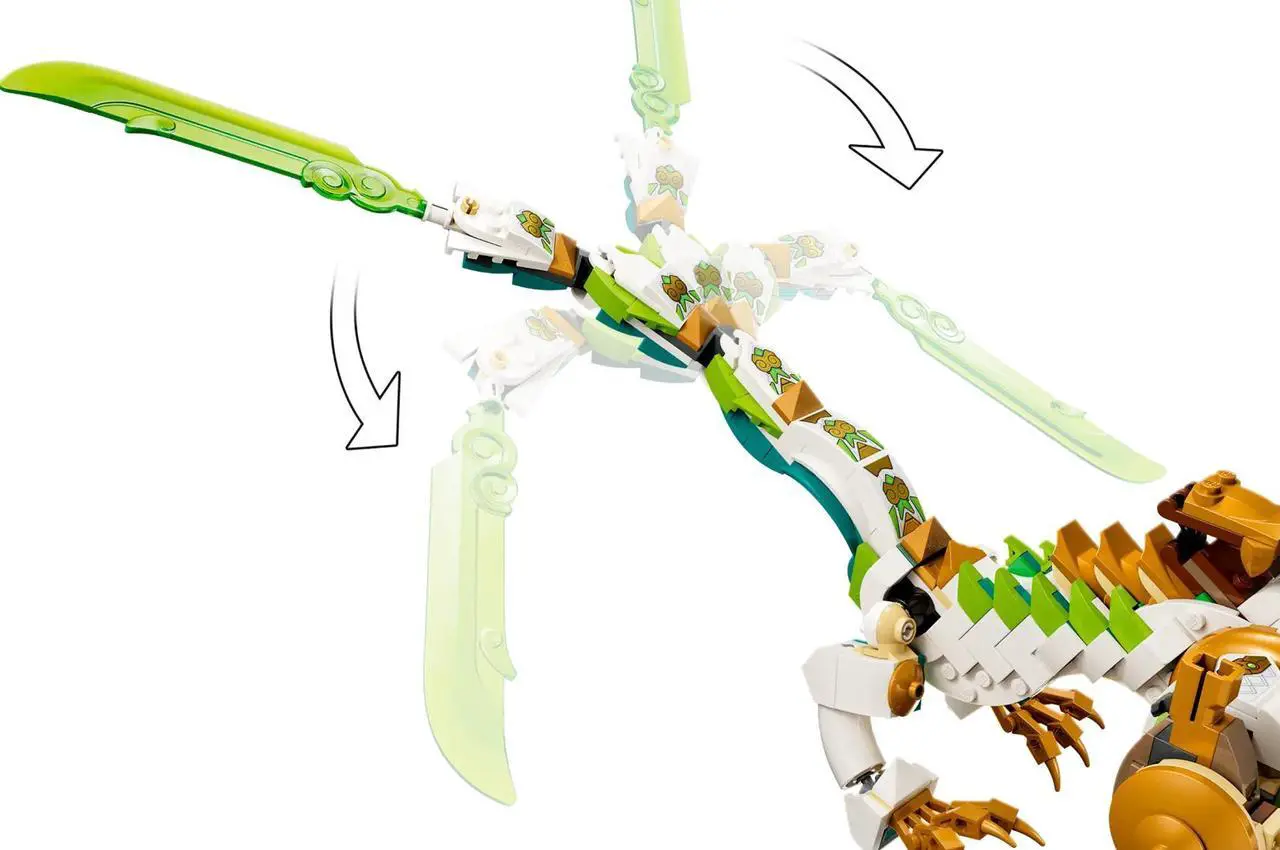 Alt view image 5 of 5 - international version monkie kid Series 80047 Mei's Guardian Dragon Number of parts 605 Suitable for age 9+ toy building blocks