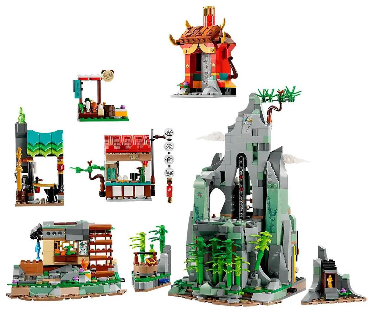Alt view image 4 of 5 - international version monkie kid Series 80044 Monkie Kid's Team Hideout Number of parts 1582 Suitable for age 9+ toy building blocks