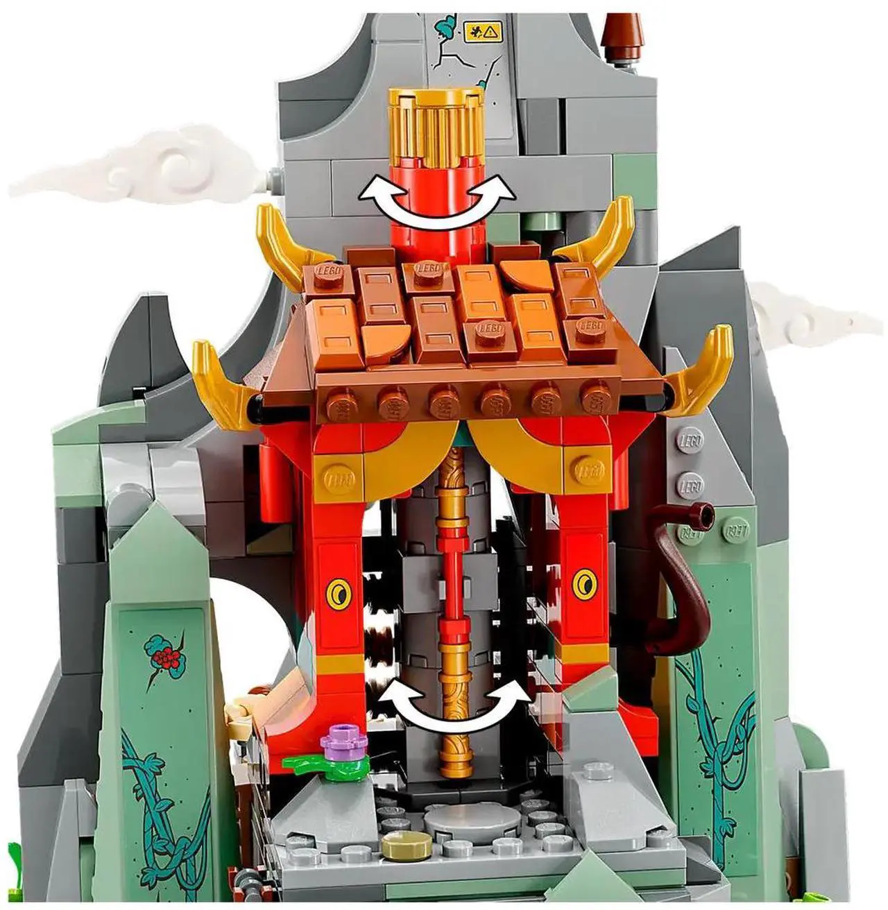 Alt view image 5 of 5 - international version monkie kid Series 80044 Monkie Kid's Team Hideout Number of parts 1582 Suitable for age 9+ toy building blocks