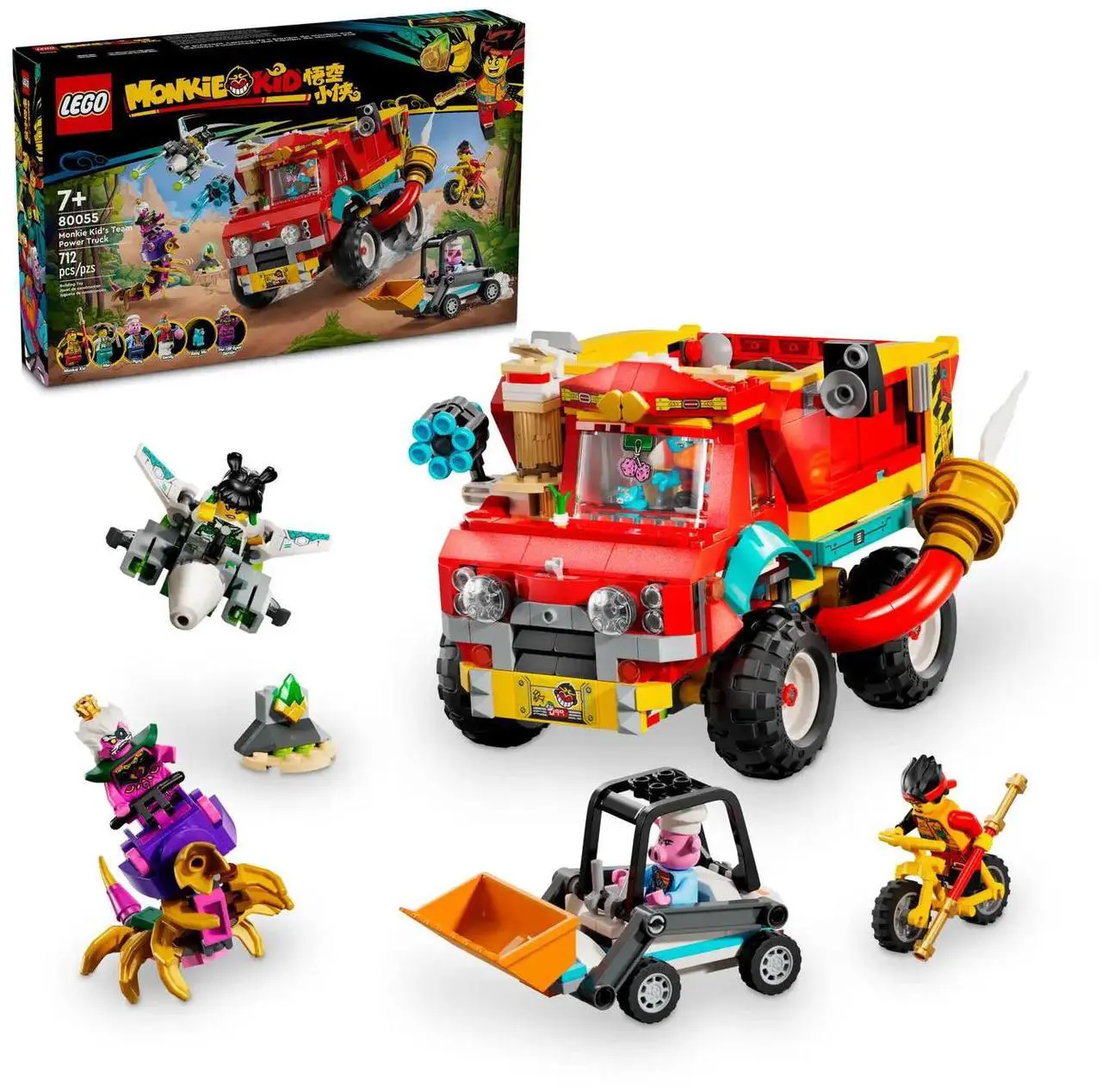 Alt view image 2 of 5 - international version monkie kid Series 80055 Monkie Kid's Team Power Truck Number of parts 712 Suitable for age 7+ toy building blocks