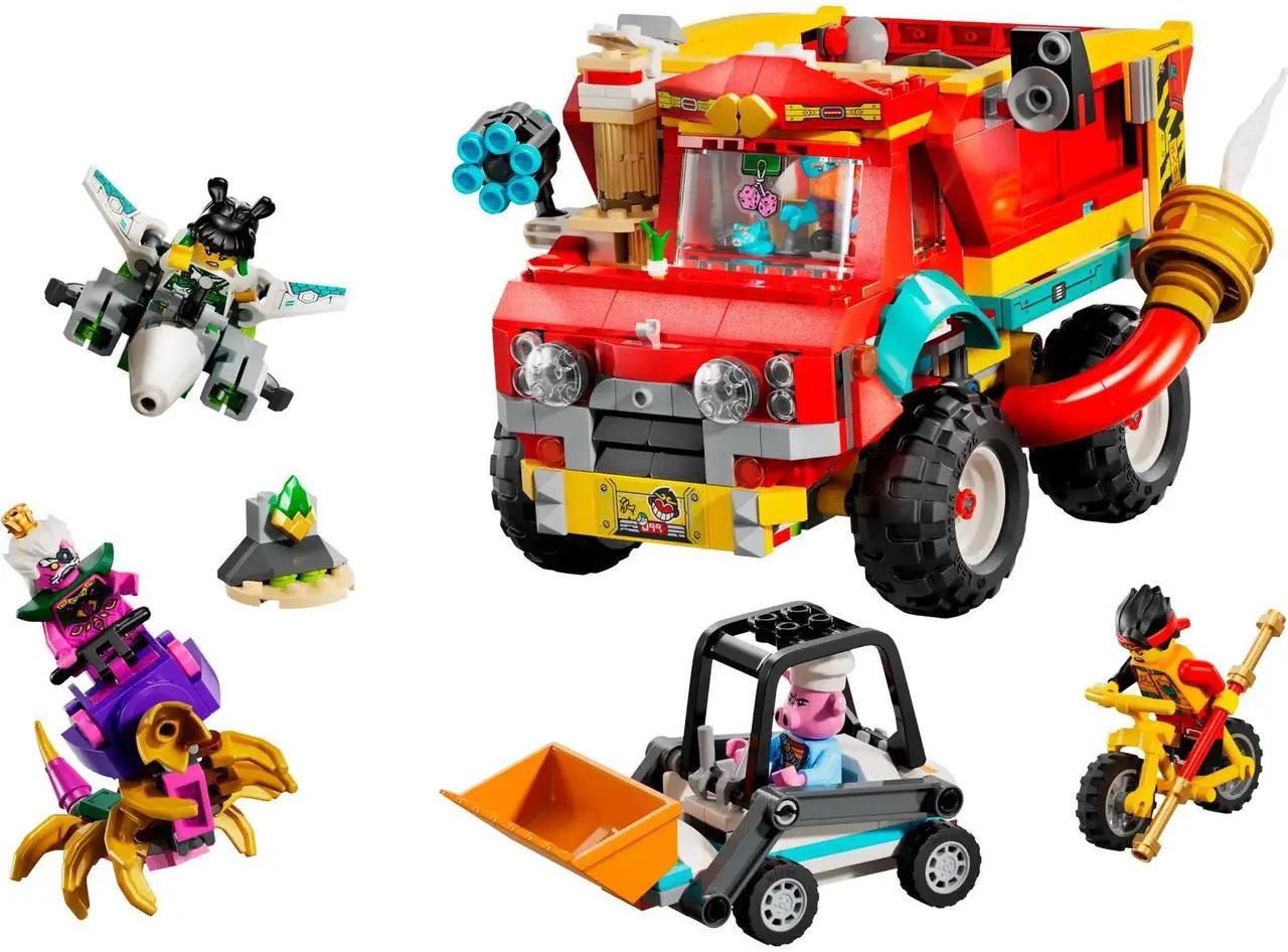 Main image of international version monkie kid Series 80055 Monkie Kid's Team Power Truck Number of parts 712 Suitable for age 7+ toy building blocks