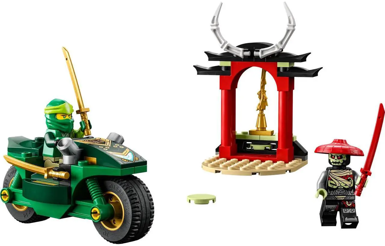 Main image of international version ninjago Series 71788 Lloyds Ninja Street Bike Number of parts 64 Suitable for age 4+ toy building blocks