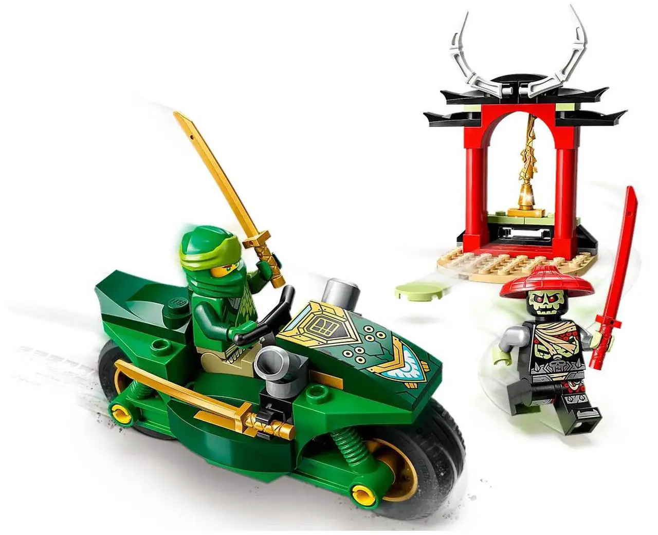 Alt view image 3 of 5 - international version ninjago Series 71788 Lloyds Ninja Street Bike Number of parts 64 Suitable for age 4+ toy building blocks
