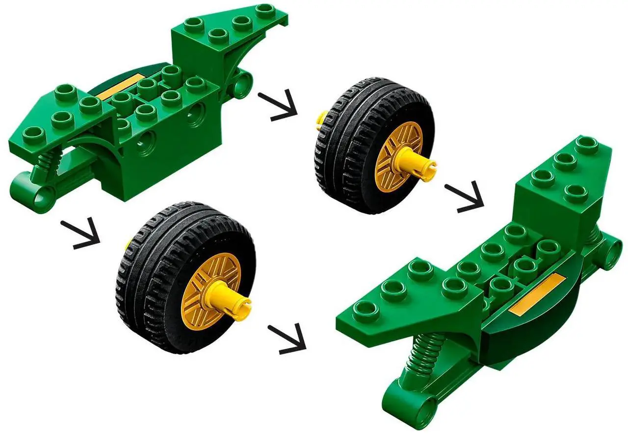 Alt view image 5 of 5 - international version ninjago Series 71788 Lloyds Ninja Street Bike Number of parts 64 Suitable for age 4+ toy building blocks