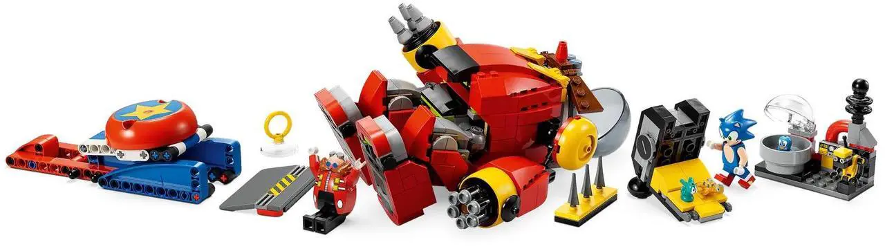 Alt view image 4 of 5 - international version sonic the hedgehog Series 76993 Sonic vs. Dr. Eggman's Death Egg Robot Number of parts 615 Suitable for age 8+ toy building blocks