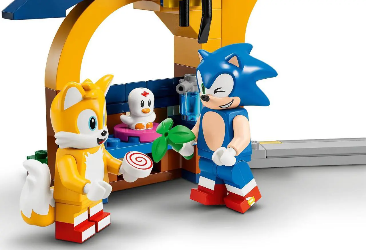 Alt view image 5 of 5 - international version sonic the hedgehog Series 76991 Tails' Workshop and Tornado Plane Number of parts 376 Suitable for age 6+ toy building blocks