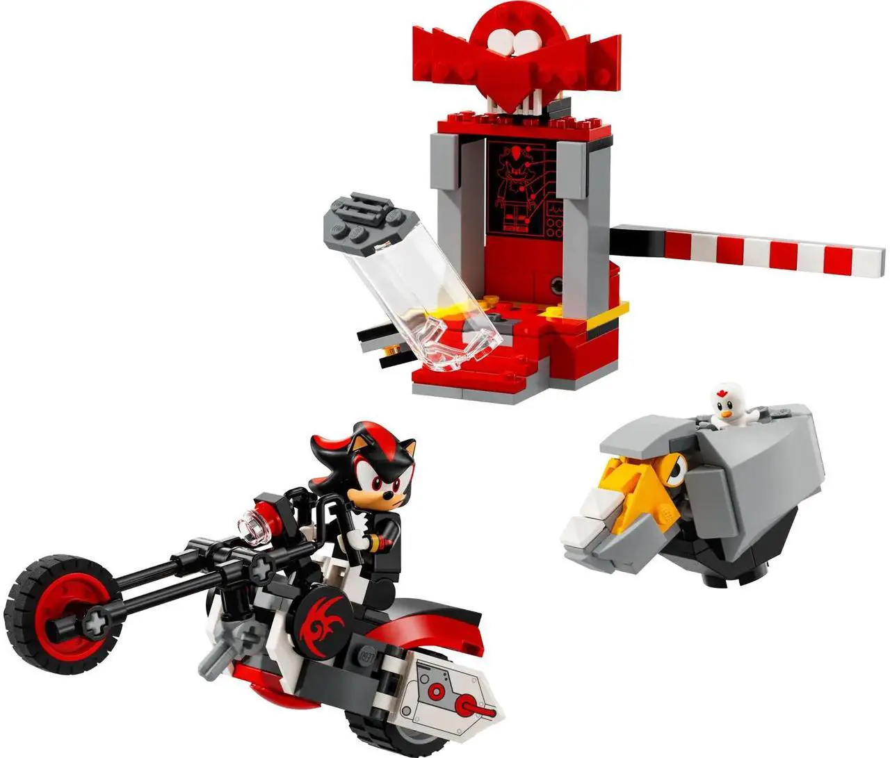 Main image of international version sonic the hedgehog Series 76995 Shadow the Hedgehog Escape Number of parts 196 Suitable for age 8+ toy building blocks