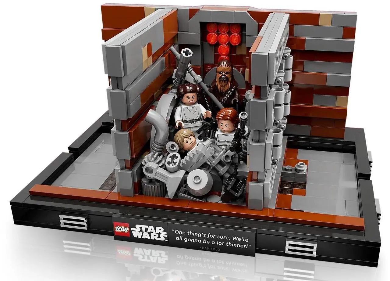 Alt view image 4 of 5 - international version star wars Series 75339 Death Star Trash Compactor Diorama Number of parts 802 Suitable for age 18+ toy building blocks