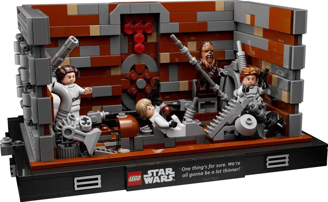 Main image of international version star wars Series 75339 Death Star Trash Compactor Diorama Number of parts 802 Suitable for age 18+ toy building blocks
