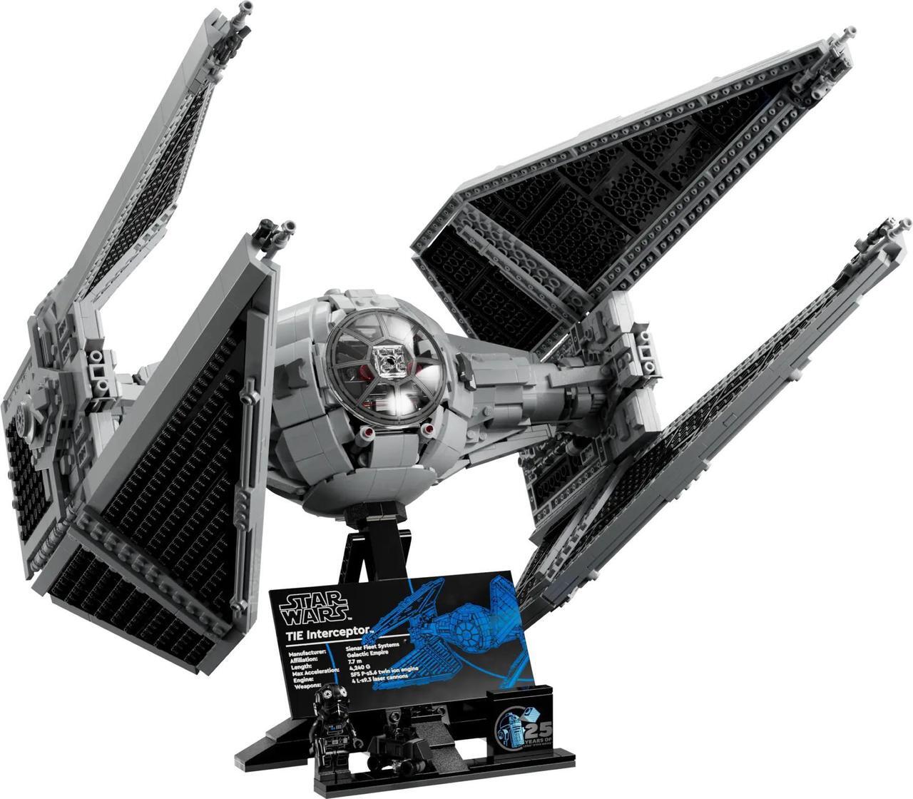 Main image of international version star wars Series 75382 TIE Interceptor Number of parts 1931 Suitable for age 18+ toy building blocks