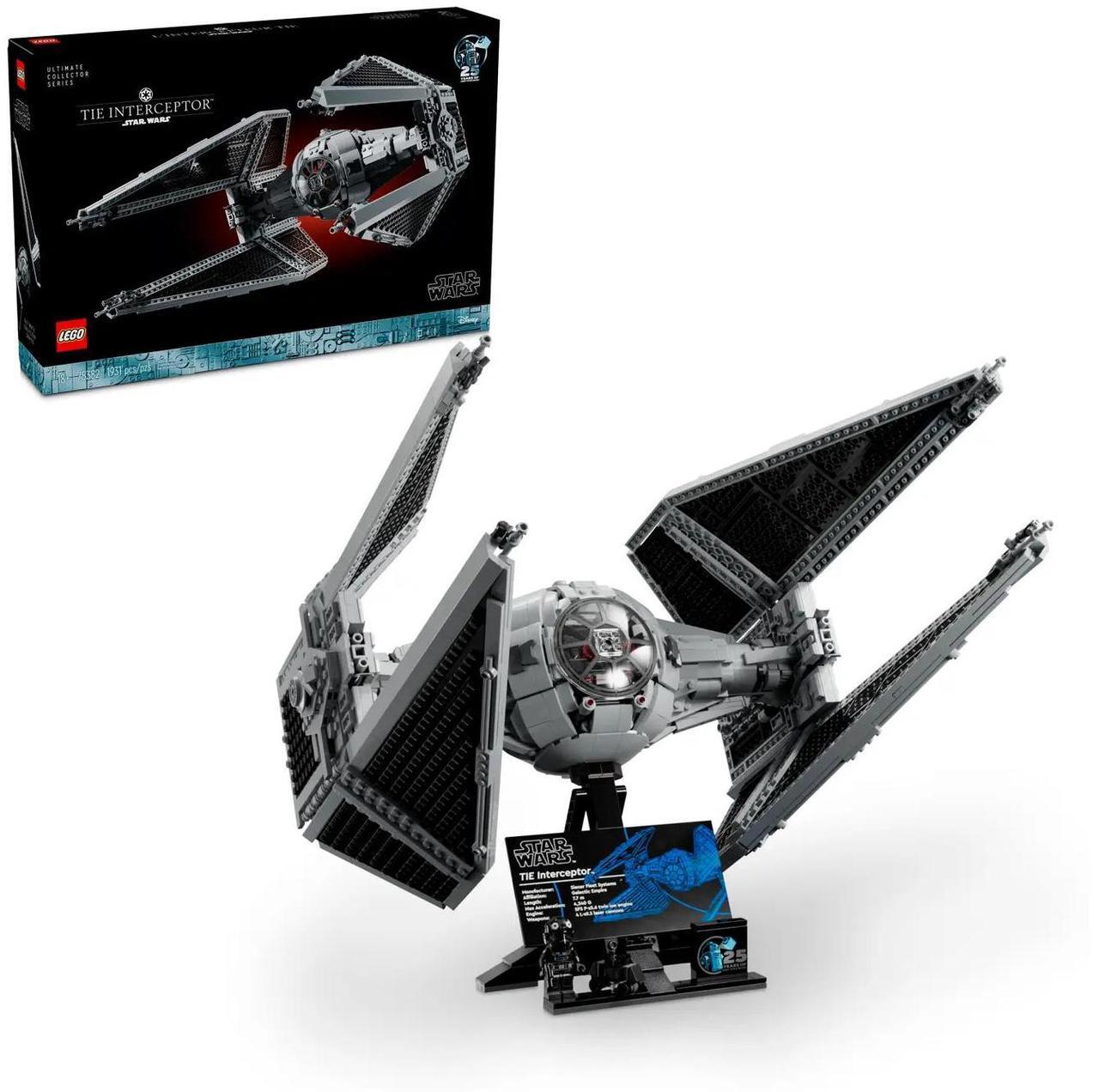 Alt view image 2 of 5 - international version star wars Series 75382 TIE Interceptor Number of parts 1931 Suitable for age 18+ toy building blocks