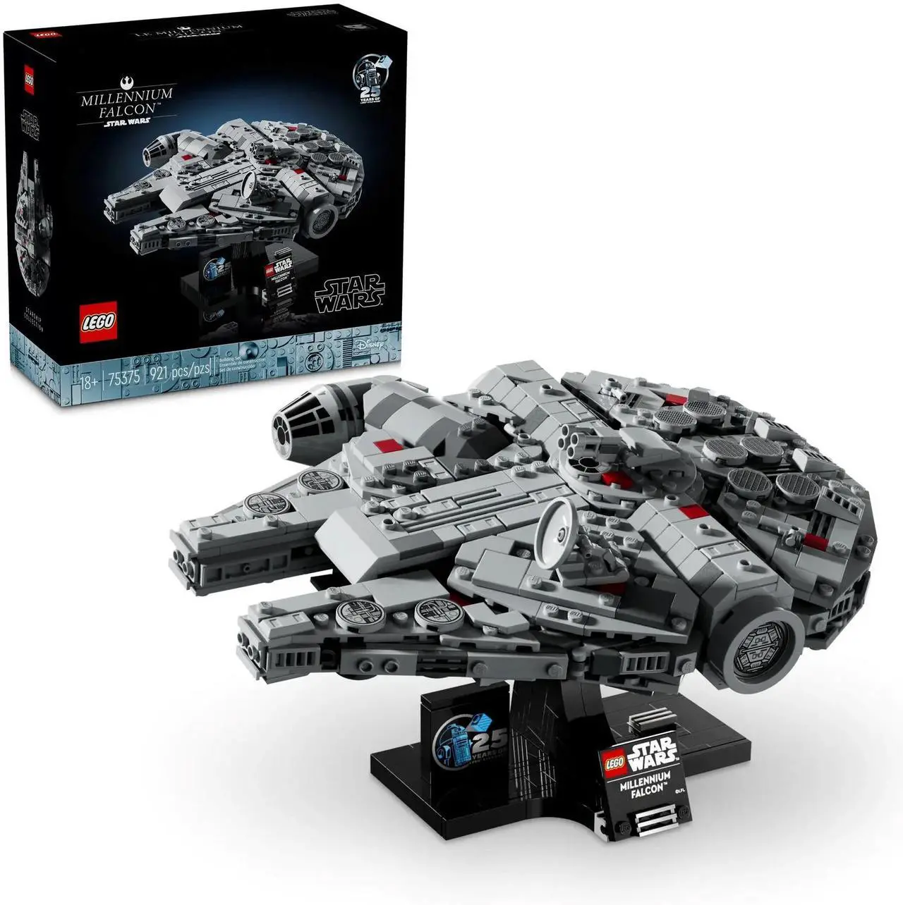 Alt view image 2 of 5 - international version star wars Series 75375 Millennium Falcon Number of parts 921 Suitable for age 18+ toy building blocks