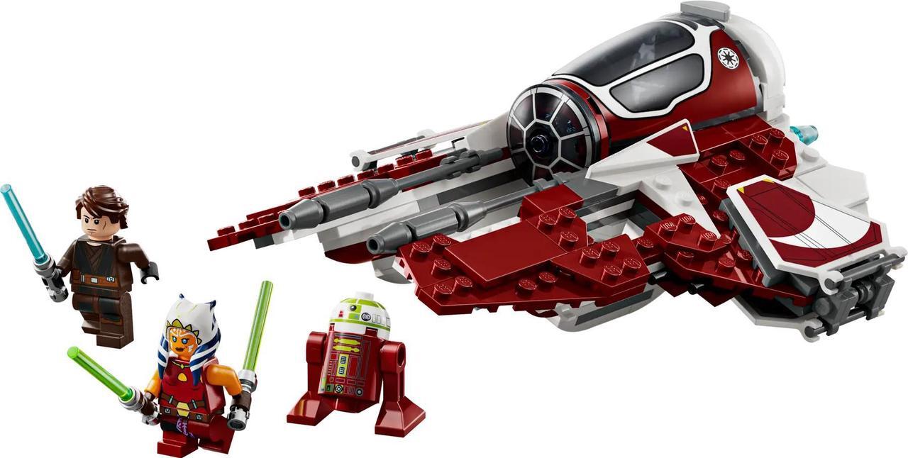 Main image of international version star wars Series 75401 Ahsoka's Jedi Interceptor Number of parts 290 Suitable for age 8+ toy building blocks