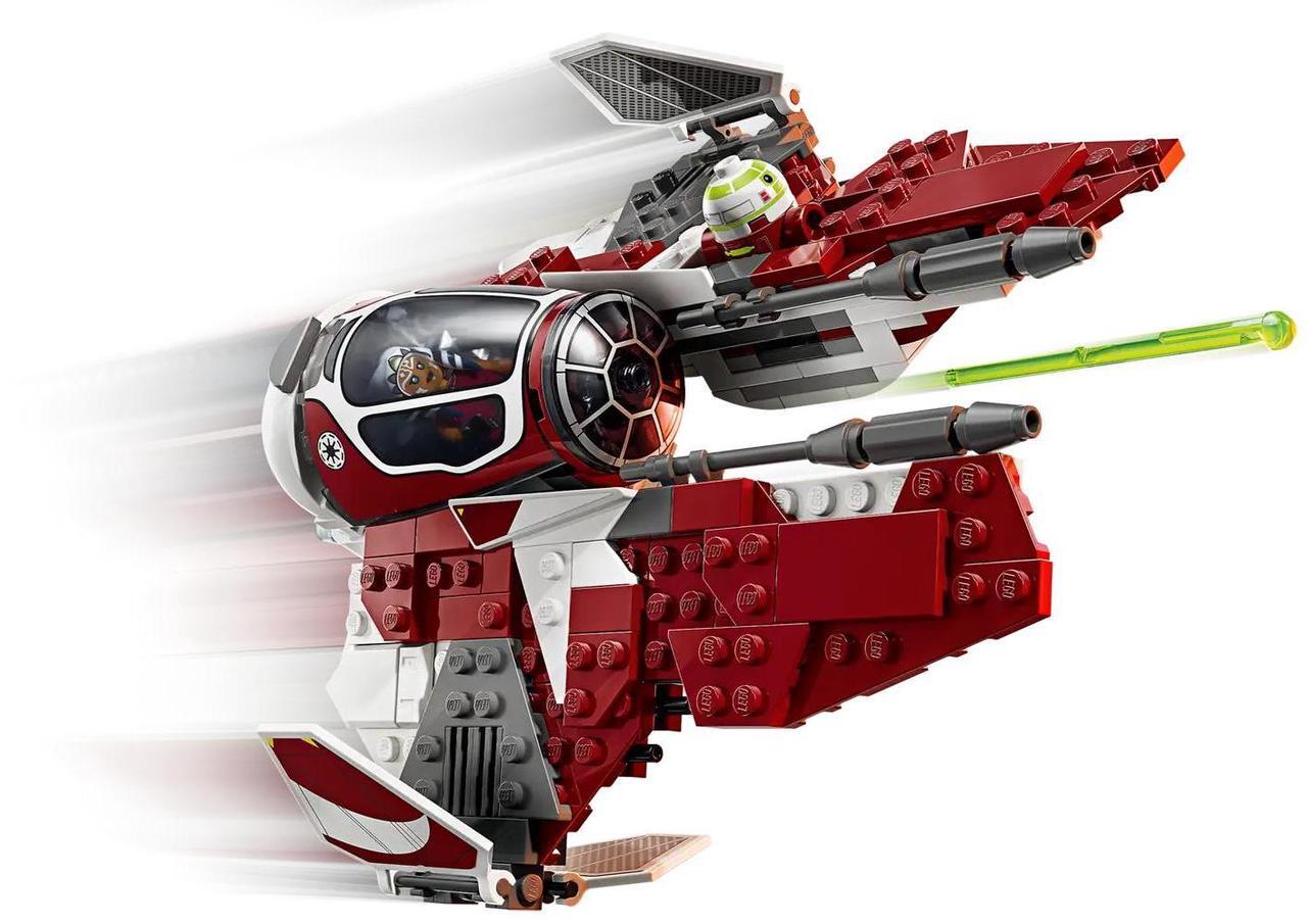 Alt view image 3 of 5 - international version star wars Series 75401 Ahsoka's Jedi Interceptor Number of parts 290 Suitable for age 8+ toy building blocks